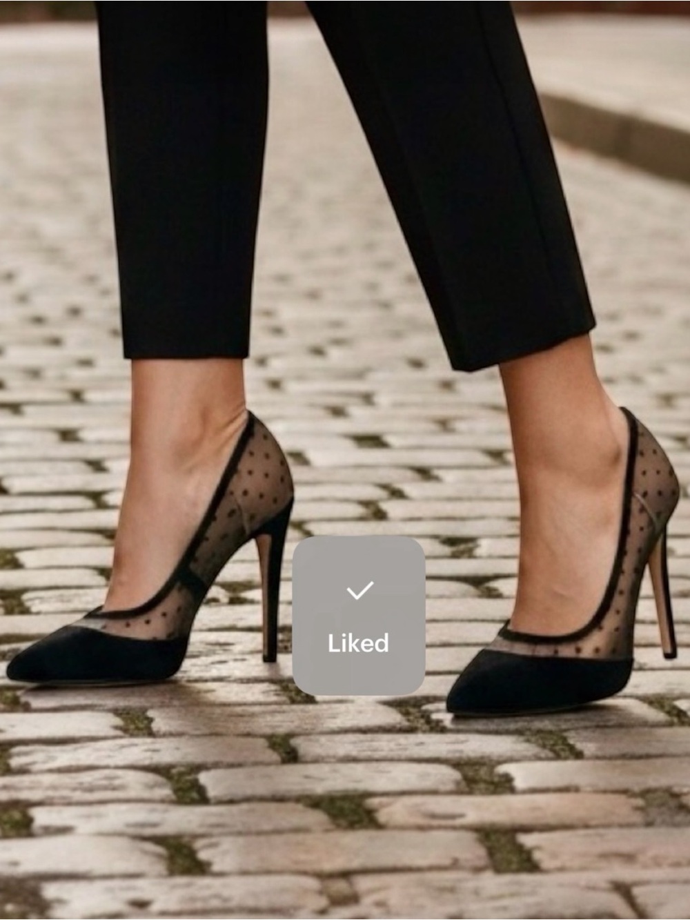 FRENCH CONNECTION Black Suede & Sheer Mesh 5” Stiletto Heels EU 39 / US 8.5